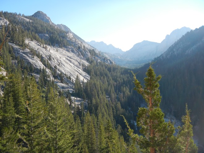 Looking up toward Mono Pass, which we didn't have to cross.