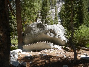  It's customary for hikers to crawl into the jaws of this rock to have their pictures taken. Neither Betty nor I did, and now I wish I had.