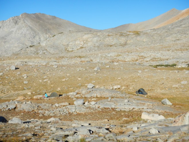 Near our campsite south of Mather Pass. Beautiful desolation.