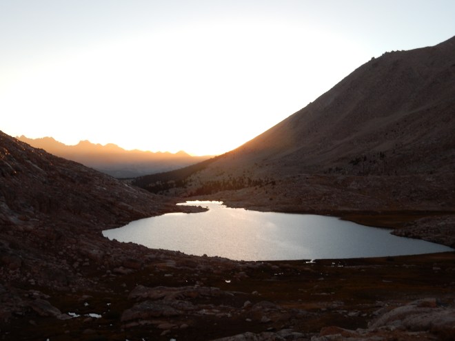 Sunset on Guitar Lake was spectacular. We had to keep taking photos.