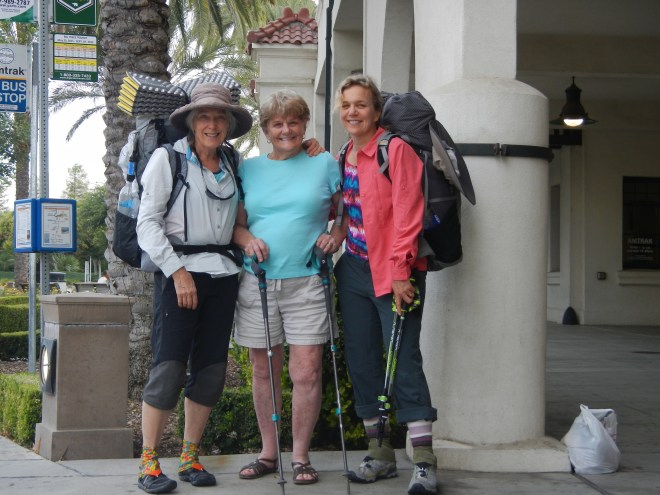 Pat Wolk drops us off at the AMTRAK station in Fresno. Ready to go!
