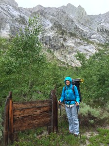 Deadman Canyon got its name from this gravesite. A Basque shepherd died here in 1881. I stopped and sang 