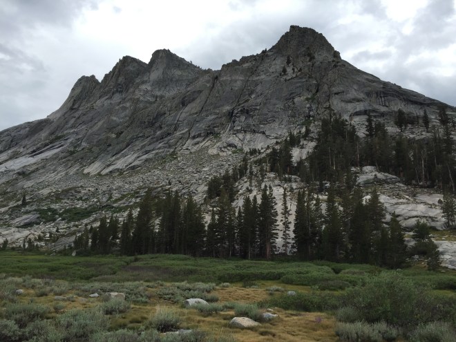 The trail leads up and to the other side of these babies, and up some more.