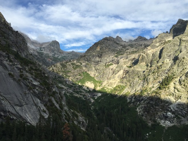 Looking up the High Sierra Trail toward Kaweah Pass. I'm still posting yesterday's photos.