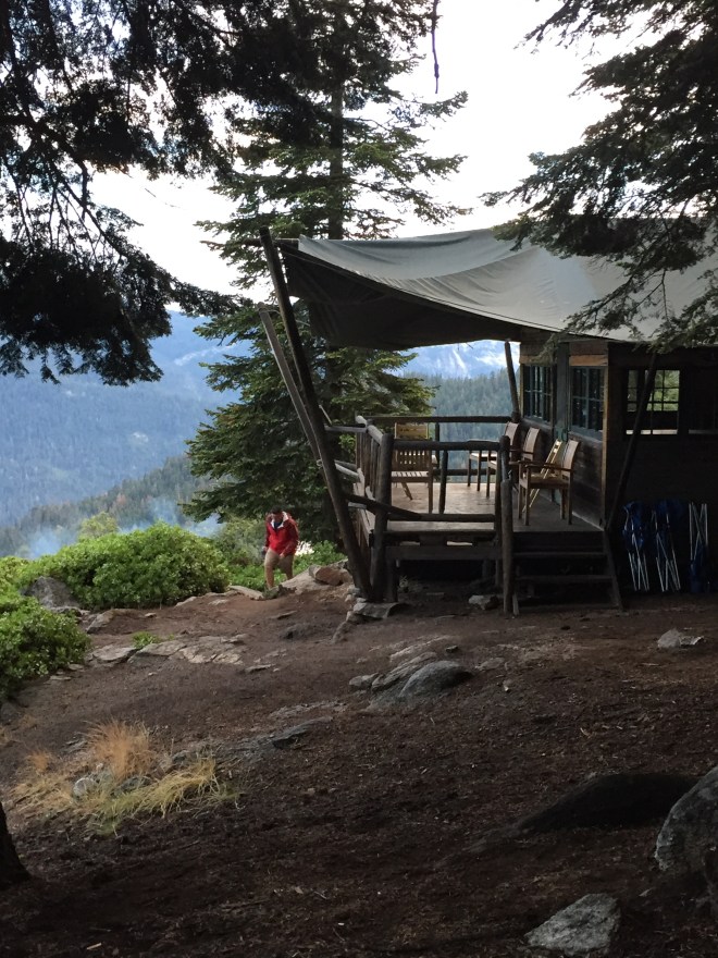 We finally approach civilization, any trail miles from a paved road, at High Sierra Camp. I confess, I wanted someone to invite us in for dinner.