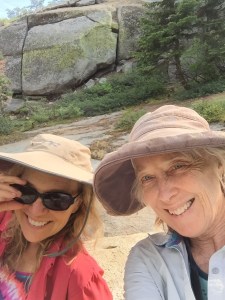 Lazing around on Mehrten Creek, at our last campsite.