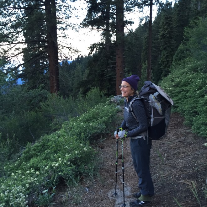 Babz, ready to hit the trail