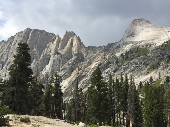 Looking back toward the peaks of Valhalla. This lake has awesome views!