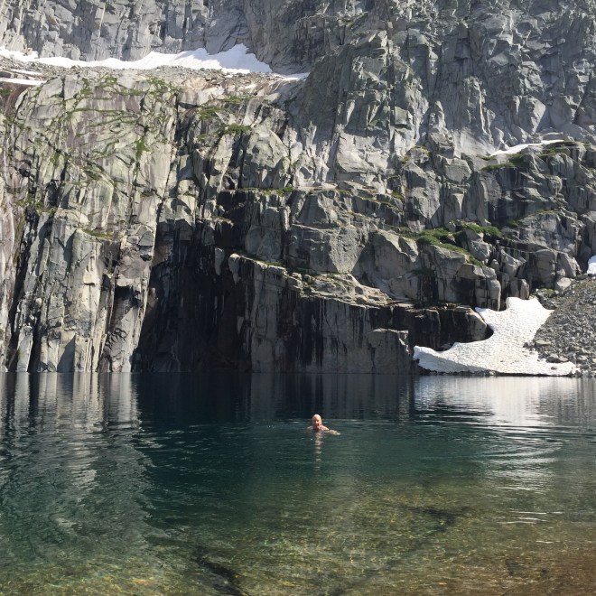 Photographic proof that I got in the lake!